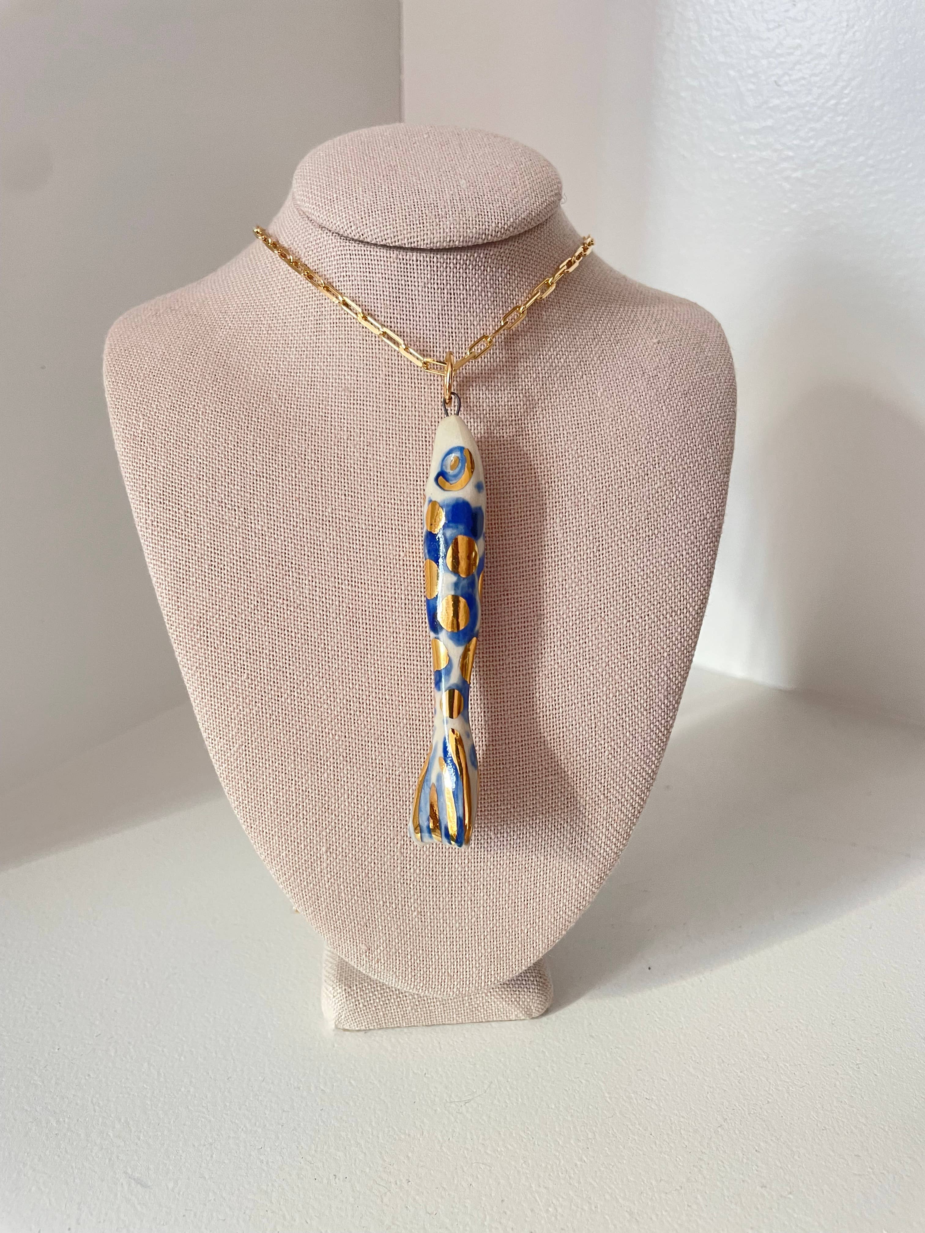 Carola Spitzer - Fish "Catch" Necklace