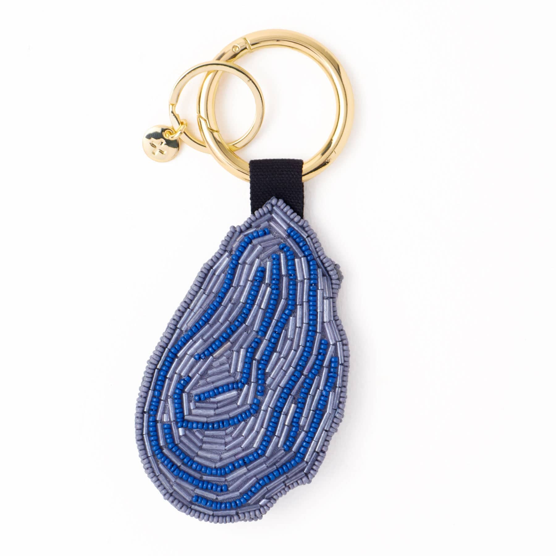 INK + ALLOY - Riley Oyster Beaded Bag Charm Grey Wholesale