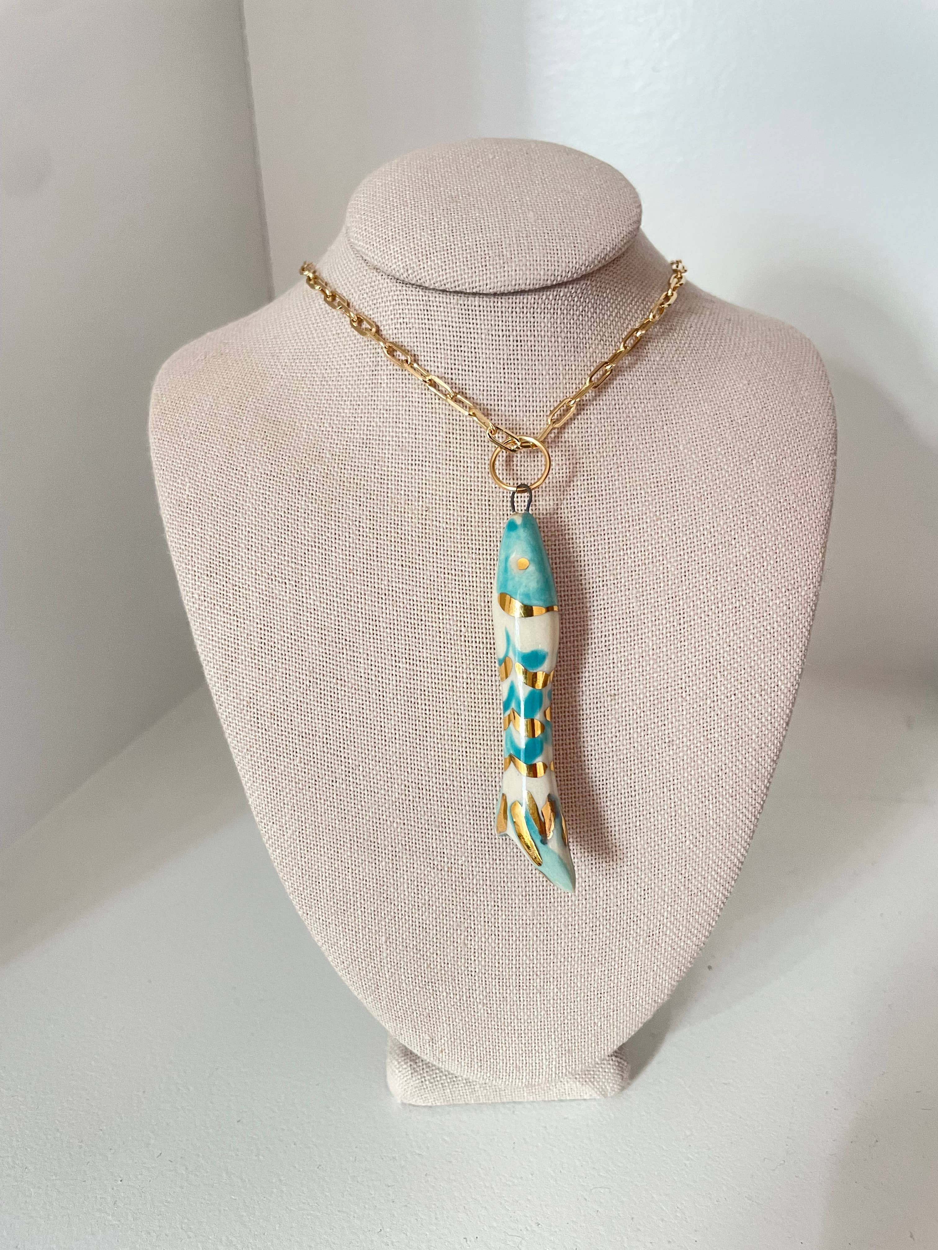 Carola Spitzer - Fish "Catch" Necklace