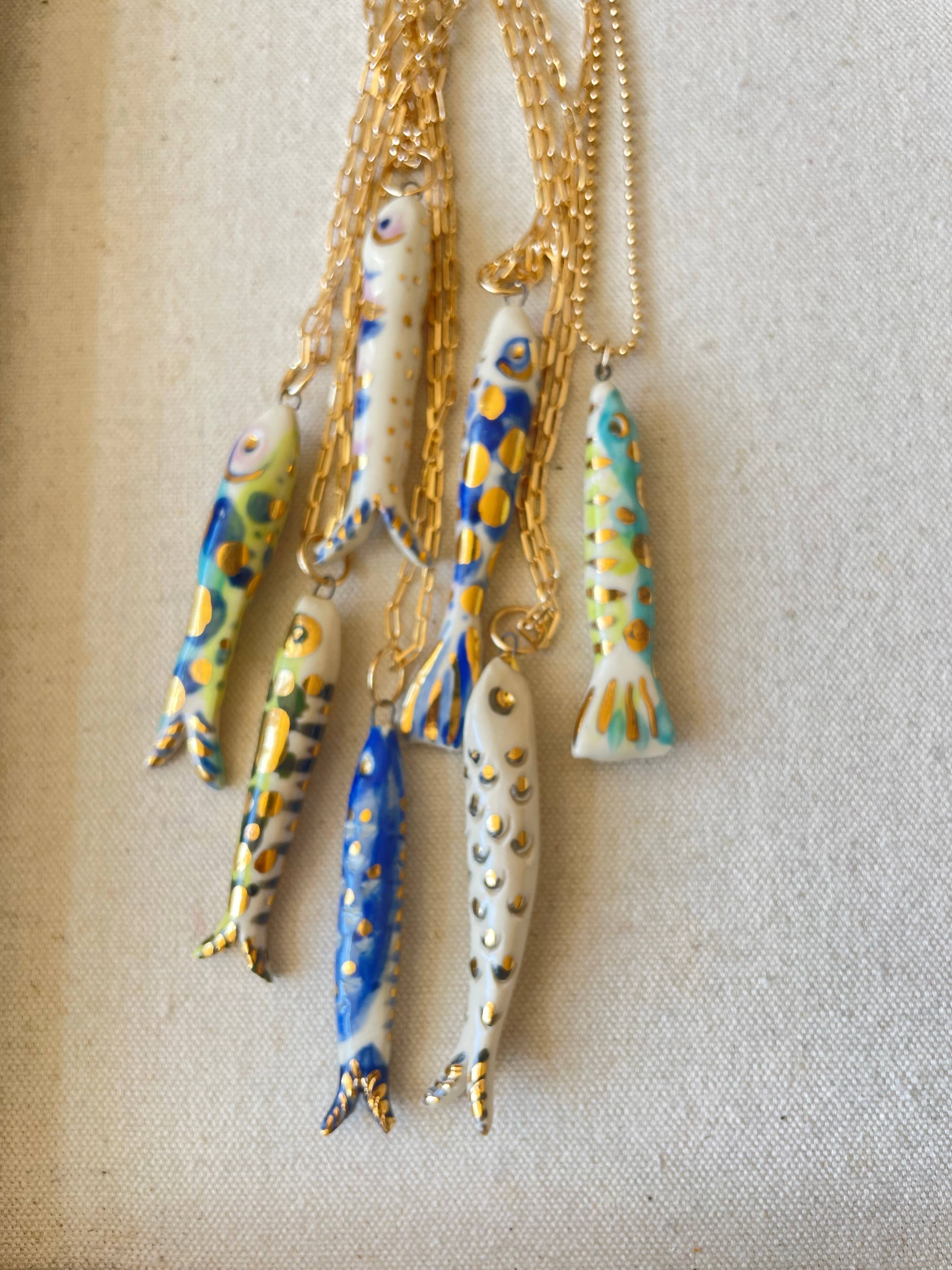 Carola Spitzer - Fish "Catch" Necklace