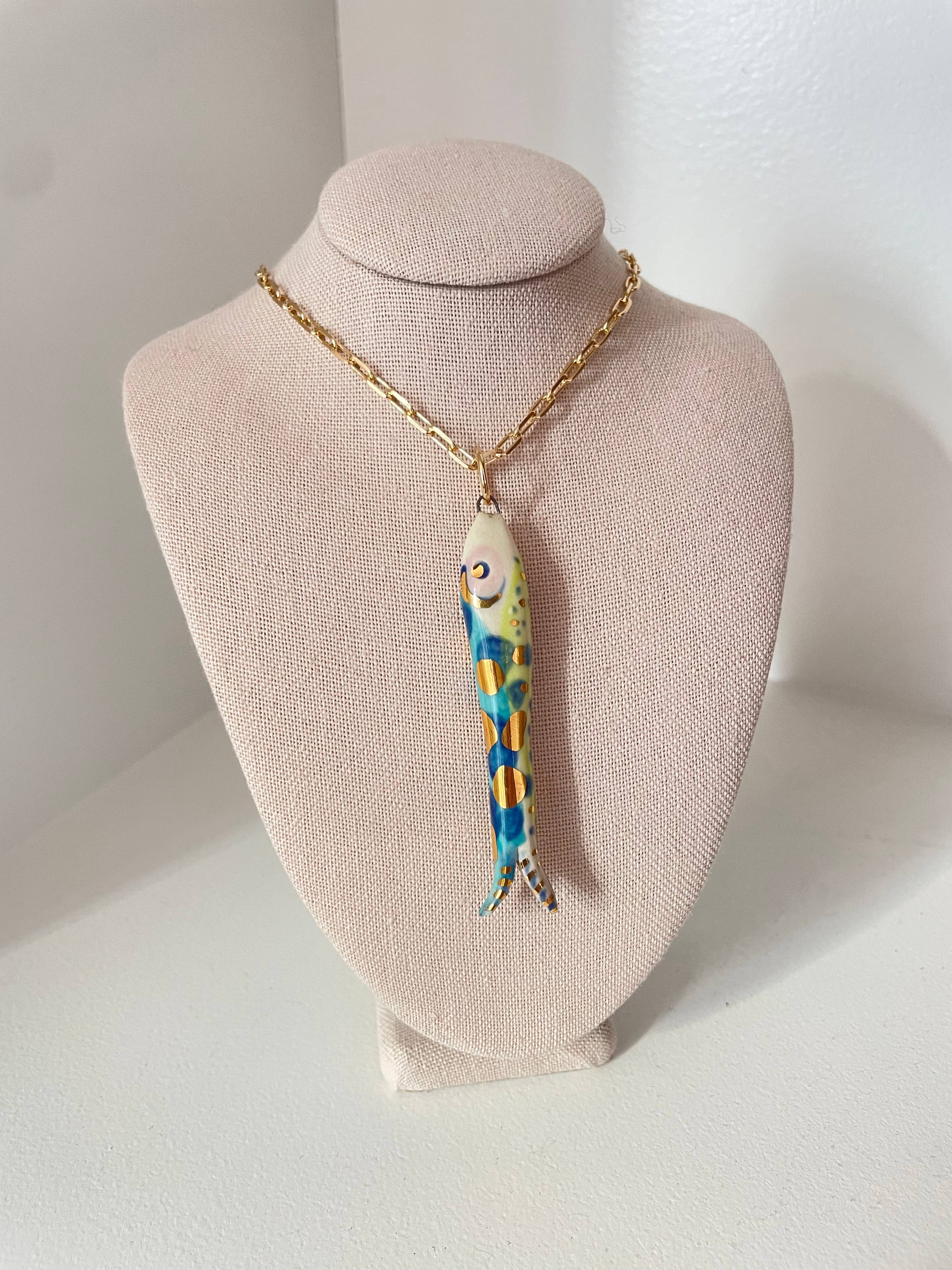 Carola Spitzer - Fish "Catch" Necklace