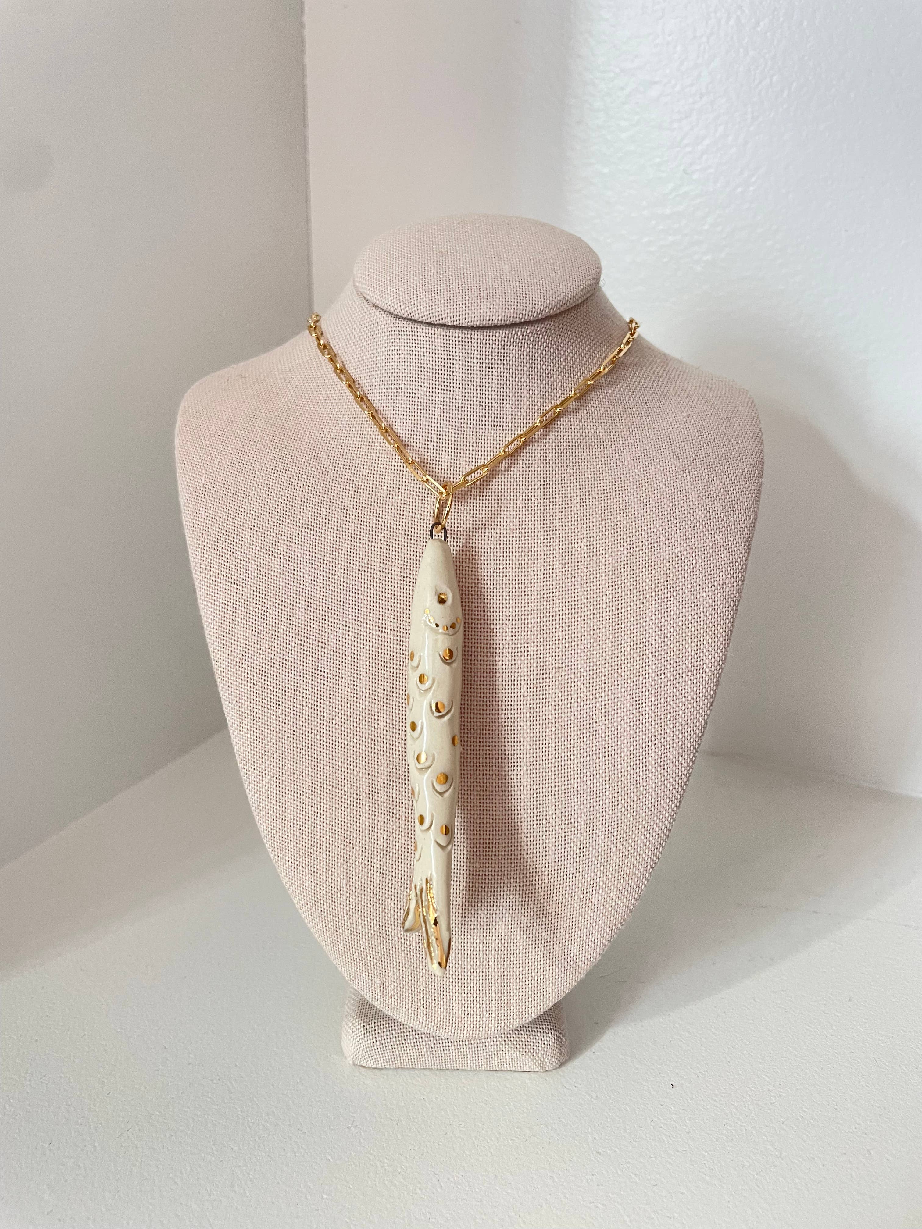 Carola Spitzer - Fish "Catch" Necklace